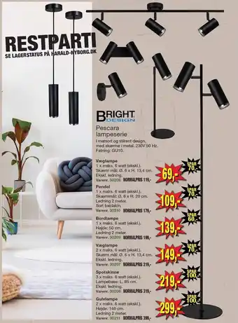 Bright design pescara lampeserie