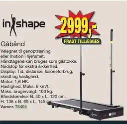 Harald Nyborg Inshape gåbånd tilbud