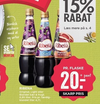 MENY Ribena tilbud