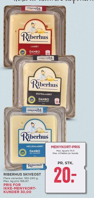 MENY Riberhus skiveost tilbud