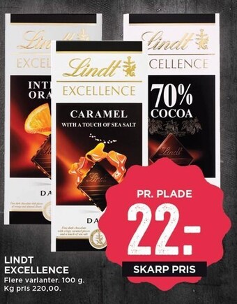 MENY Lindt excellence tilbud