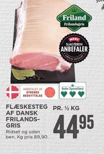 MENY Flæskesteg af dansk frilandsgris tilbud