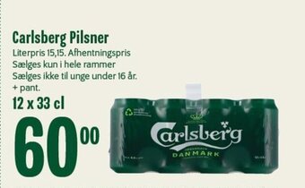 Min Købmand Carlsberg Pilsner tilbud