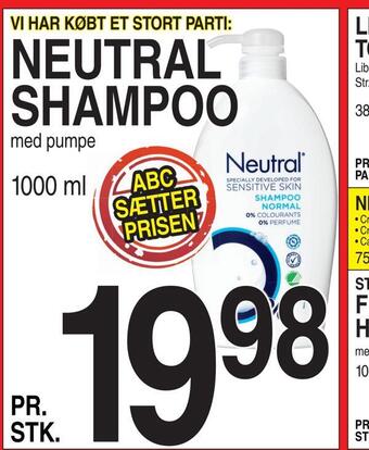 ABC Lavpris Neutral shampoo tilbud