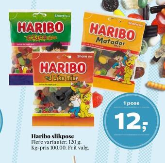 Dagli'Brugsen Haribo slikpose tilbud