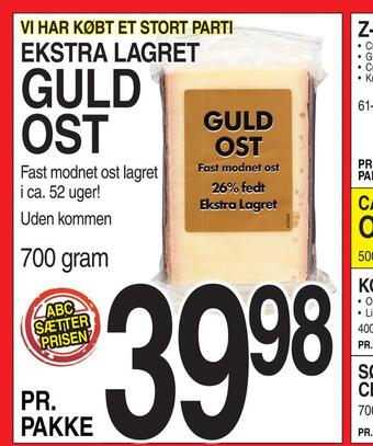 ABC Lavpris Guld ost tilbud