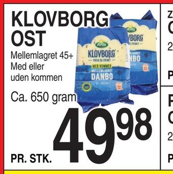 ABC Lavpris Klovborg ost tilbud