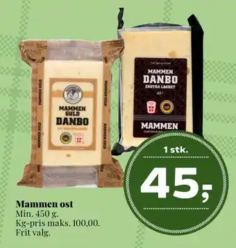 Dagli'Brugsen Mammen ost tilbud