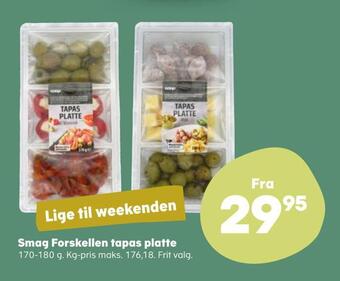Kvickly Smag forskellen tapas platte tilbud