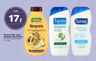 Respons eller sanex shampoo eller balsam