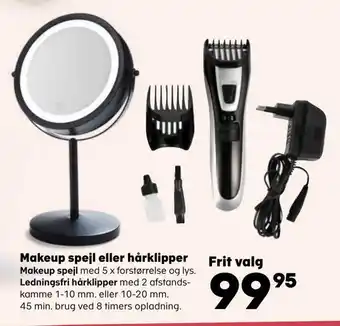 Kvickly Makeup spejl eller hårklipper tilbud