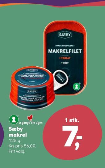 Kvickly Sæby makrel tilbud