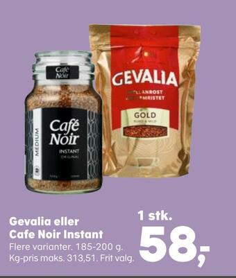 Kvickly Gevalia eller cafe noir instant tilbud