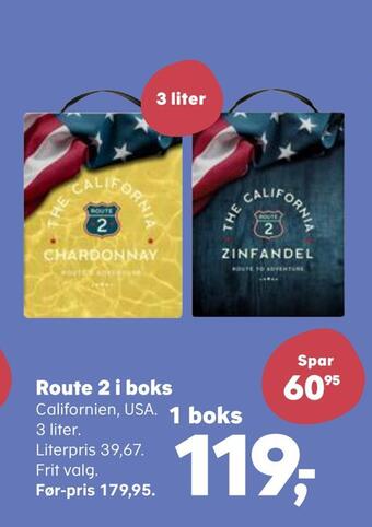 Kvickly Route 2 i boks tilbud