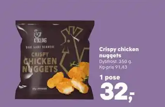 Kvickly Crispy chicken nuggets tilbud