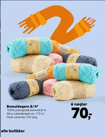 SuperBrugsen Bomuldsgarn 8/4 tilbud