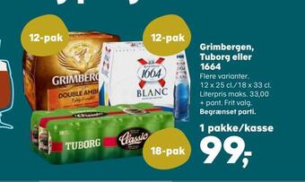 SuperBrugsen Grimbergen, tuborg eller 1664 tilbud