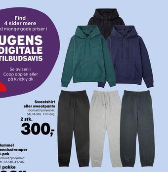Kvickly Sweatshirt eller sweatpants tilbud