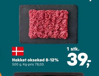 SuperBrugsen Hakket oksekød 8-12% tilbud
