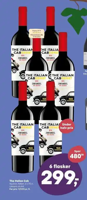 SuperBrugsen The italian cab tilbud