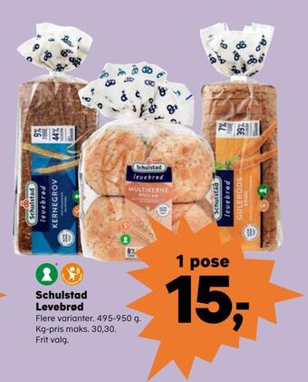 SuperBrugsen Schulstad levebrød tilbud