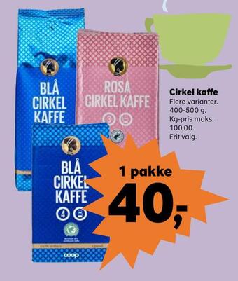 SuperBrugsen Cirkel kaffe tilbud