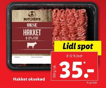 Lidl Hakket oksekød tilbud