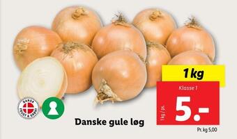 Lidl Danske gule løg tilbud