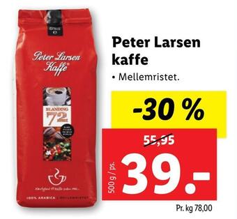 Lidl Peter larsen kaffe tilbud
