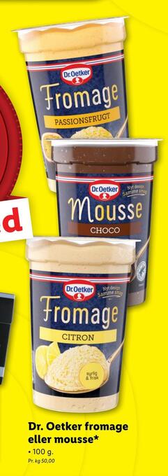 Lidl Dr. oetker fromage eller mousse tilbud