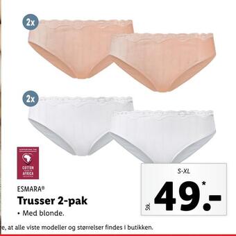 Lidl Trusser 2-pak tilbud