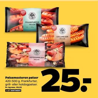 Netto Pølsemesteren pølser tilbud