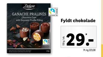 Lidl Fyldt chokolade tilbud