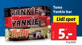 Lidl Toms yankie bar tilbud