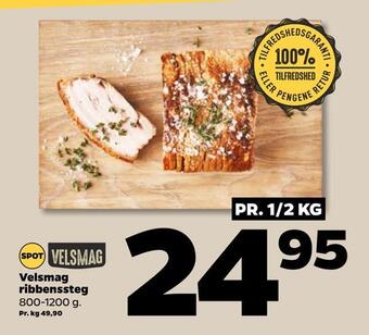 Netto Velsmag ribbenssteg tilbud