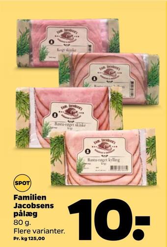 Netto Familien jacobsens pålæg tilbud