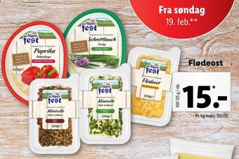 Lidl Flødeost tilbud