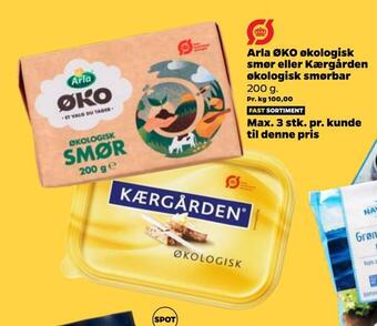 Netto Arla øko økologisk smør eller kærgården økologisk smørbar tilbud
