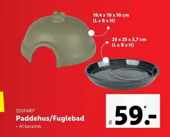 Lidl Paddehus/fuglebad tilbud