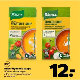 Netto Knorr flydende suppe tilbud