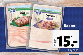 Lidl Bacon tilbud