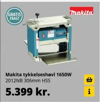 10-4 Byggecenter Makita tykkelseshøvl tilbud