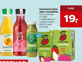 Dagli'Brugsen Innocent Juice eller Smoothie tilbud