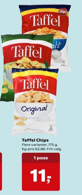 Dagli'Brugsen Taffel Chips tilbud