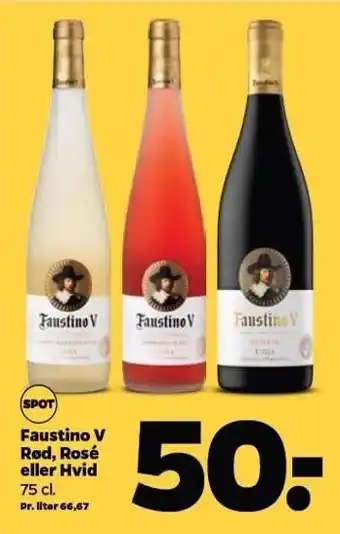Netto Faustino v rød, rosé eller hvis tilbud