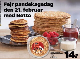 Netto Smart cooking dessertpandekager tilbud