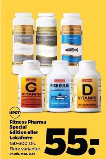 Fitness pharma special edition eller lekaform