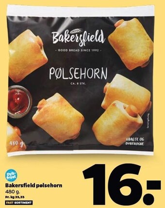 Netto Bakersfield pølsehorn tilbud