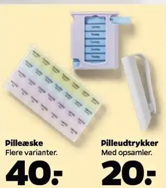 Netto Pilleæske el. pilleudtrykker tilbud