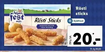 Alpen fest style rösti sticks